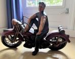 Vintage beeld motorrijder op Harley-Davidson, Ophalen, Gebruikt, Overige typen