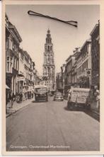 Groningen, Oosterstraat met bus en auto's , Martinitoren, Ophalen of Verzenden, Ongelopen, Groningen