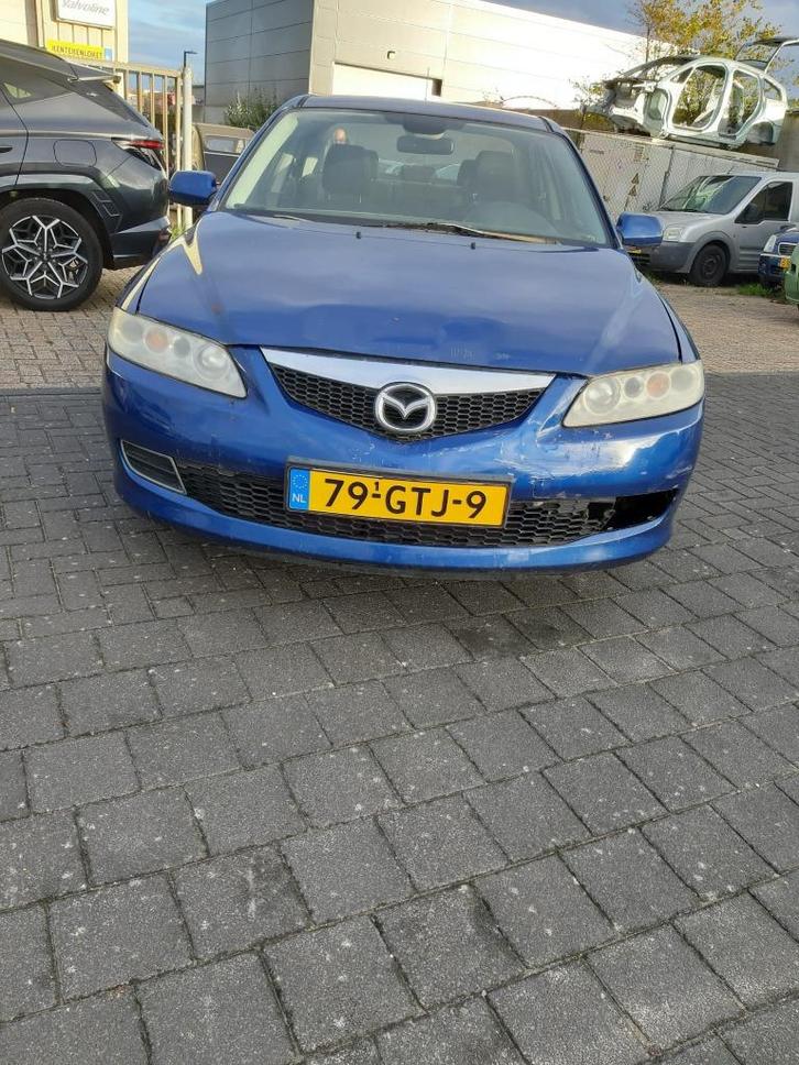 Mazda 6 1.8 Sedan 2008 Blauw voor onderdelen of export, Auto's, Mazda, Bedrijf, Airbags, Airconditioning, Centrale vergrendeling