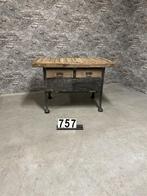 Industriële werkbank | sidetable nr757, Ophalen of Verzenden, Gebruikt, 120 tot 170 cm