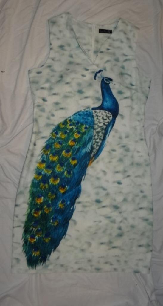 Leuke wit/blauw/groene SMASHED LEMON jurk, Kleding | Dames, Jurken, Gedragen, Maat 36 (S), Blauw, Knielengte, Ophalen