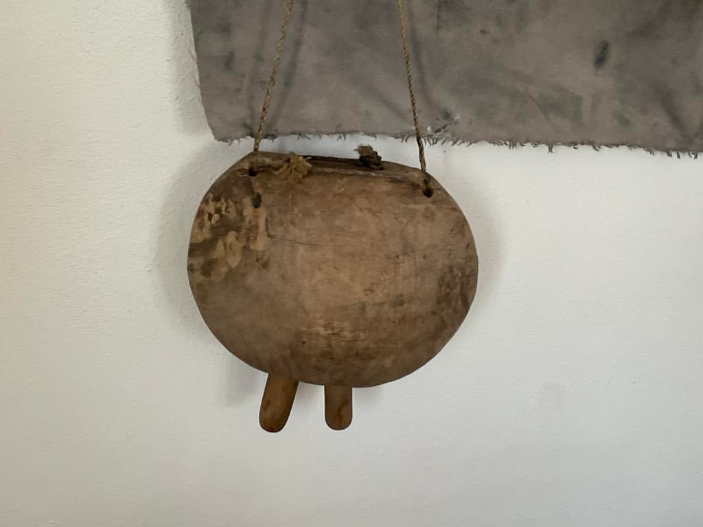 Oude houten koeienbel, Antiek en Kunst, Ophalen of Verzenden
