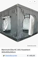 Kweektent 3x3x2.40, Ophalen of Verzenden, Glas, Zo goed als nieuw, Aluminium