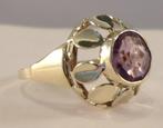 Antieke geelgouden ring met Amethist, Verzenden, Goud, Ring, Met edelsteen