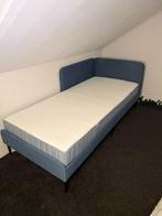 IKEA BLÅKULLEN Bed (90x200) + VESTERÖY Matras - Blauw, Ophalen, Gebruikt, 90 cm, Eenpersoons