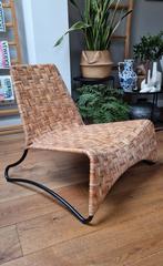 vintage ikea stoel/easy chair - rotan, Huis en Inrichting, Fauteuils, Ophalen, Gebruikt