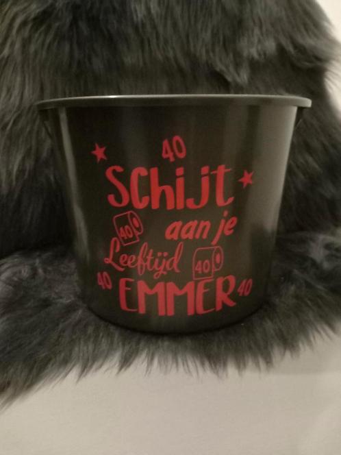 Leuke emmers met tekst, Huis en Inrichting, Emmers, Nieuw, Kunststof, Ophalen of Verzenden