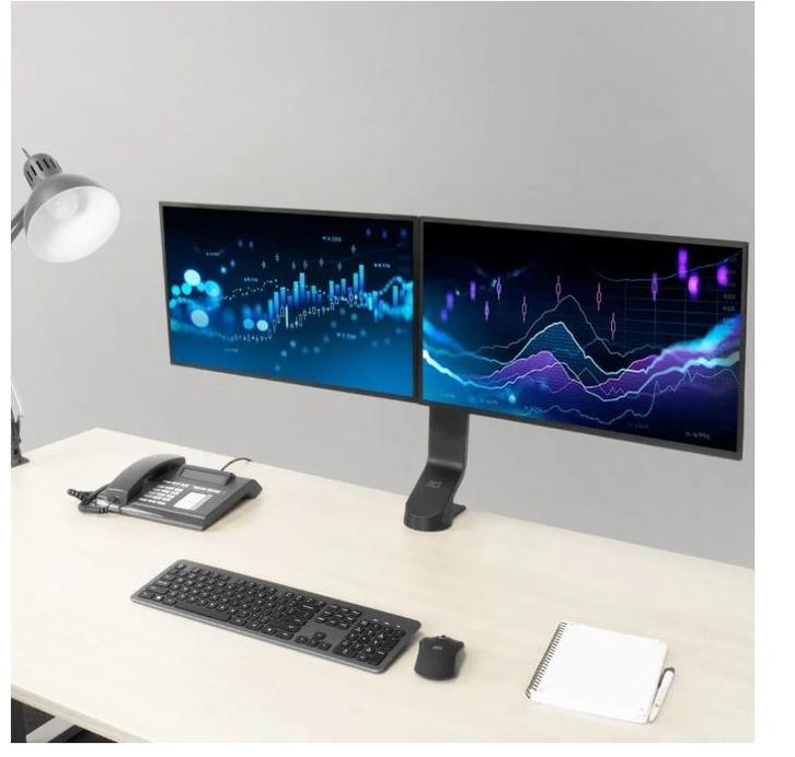 ACT AC8322 - Monitor arm Nieuw, Computers en Software, Monitoren, Nieuw, 201 Hz of meer, In hoogte verstelbaar, Overige typen