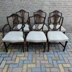 Antique George Hepplewhite Chairs Van 6 Stoelen Set, Ophalen