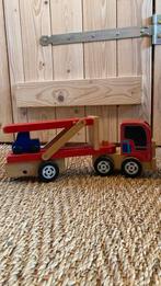 Houten oplegger truck auto, Ophalen of Verzenden, Gebruikt