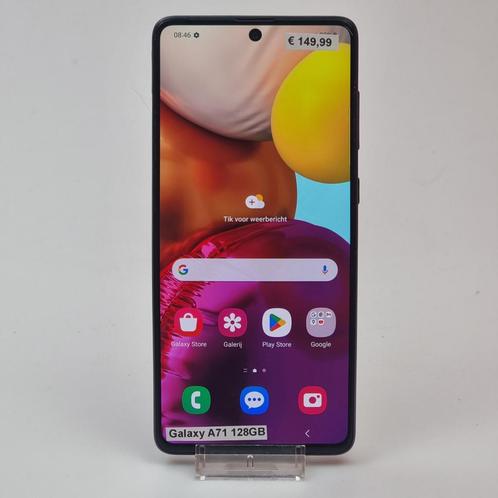 Samsung Galaxy A71 128GB Zwart | In Nette Staat, Telecommunicatie, Mobiele telefoons | Samsung, Zo goed als nieuw