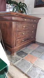 Ladekast Eiken/Mahonie Fineer, Ophalen, Gebruikt, Klassiek, Eikenhout