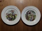 Stel mooie originele antieke Maastricht bordjes 19,6 cm., Antiek en Kunst, Antiek | Porselein, Ophalen of Verzenden