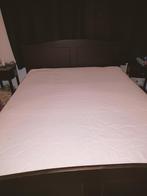 Te koop: zwart houten bed met lattenbodems en matras!, Huis en Inrichting, Slaapkamer | Bedden, 160 cm, Gebruikt, Hout, Zwart