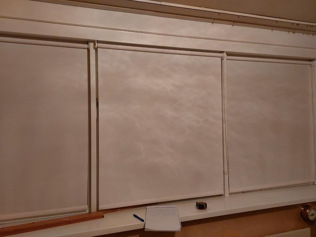 5 Rolgordijnen - Diverse Maten, Huis en Inrichting, Gebruikt, 100 tot 150 cm, Crème, Modern