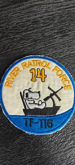 Patch , river patrol force , tf 116 , 14th snoopy dog , viet, Ophalen of Verzenden, Landmacht, Amerika, Embleem of Badge