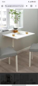 Ikea Norberg Klaptafel - Zwart, Ophalen, Gebruikt, 50 tot 100 cm, Tot twee personen