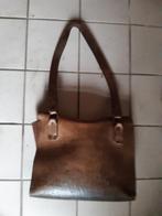 lederen vintage tas met riem, boekentas, Gebruikt, Bruin, Aktetas of Boekentas, Ophalen of Verzenden