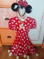 Minnie Mouse jurkje. Voor meisje tussen 5-8 jaar + diadeem, Ophalen of Verzenden, Zo goed als nieuw, Meisje