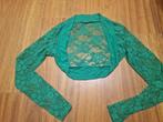 groene kanten bolero, maat S, Kleding | Dames, Ophalen of Verzenden, Zo goed als nieuw, Maat 38/40 (M), Groen