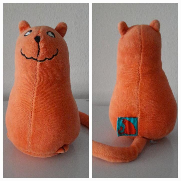 Rode kater knuffel poes kat Jan jans  c.a. 15 cm, Kinderen en Baby's, Speelgoed | Knuffels en Pluche, Gebruikt, Poes, Ophalen of Verzenden
