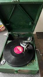 Koffergrammofoon, werkend, Ophalen