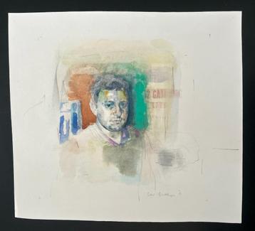 Aquarel Peter Bartels beschikbaar voor biedingen