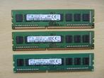 3x Samsung 4GB PC3-12800 DDR3-1600MHz non-ECC Unbuffered CL1, Computers en Software, RAM geheugen, DDR3, Ophalen of Verzenden