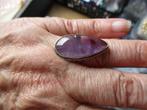 011/ verzilverde amethyst ringen(meerdere foto's), Sieraden, Tassen en Uiterlijk, Ringen, Overige materialen, Paars, Nieuw, Ophalen of Verzenden