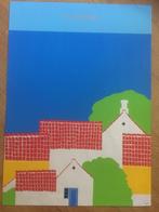 poster Ole Korzau 1980 huizen, Rechthoekig Staand, Ophalen of Verzenden, Zo goed als nieuw, A1 t/m A3