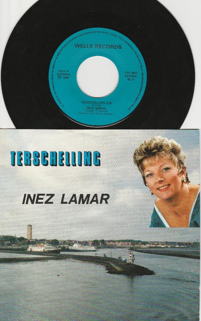 Terschelling Inez Lamar (zeldzame vinylsingle)ook VERZENDEN, Ophalen, Gelezen