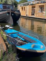 Stalen grachtensloep met elektrische motor, Watersport en Boten, Ophalen, Gebruikt, Elektrisch, Tot 10 pk