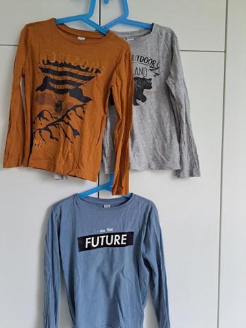 3x longsleeve Zeeman - maat 122 128  beschikbaar voor biedingen