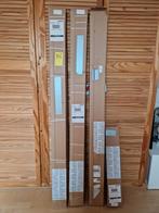 4 Nieuwe Plissé gordijnen, Offwhite, Dubbelzijdig., Huis en Inrichting, Ophalen, 100 tot 150 cm, Nieuw, Wit