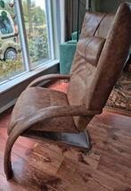 Leren relaxfauteuil, Huis en Inrichting, Ophalen, Zo goed als nieuw, 50 tot 75 cm, Leer