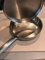 Sigg hapjespan 24cm met deksel, Huis en Inrichting, Keuken | Potten en Pannen, Ophalen of Verzenden, Gebruikt, Rvs, Koekenpan of Braadpan