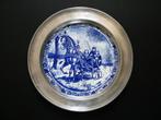 Delftsblauw bord Zeeuwse arrenslee Zeeland bordenrand tin, Ophalen of Verzenden