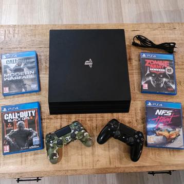 PlayStation 4 PRO 1TB + Games & Controllers beschikbaar voor biedingen