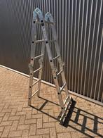 Aluminium vouwladder, Doe-het-zelf en Verbouw, Ladders en Trappen, Ophalen of Verzenden, Gebruikt, Ladder, 2 tot 4 meter