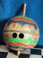 Vintage Metalen Tol met Kleurrijk Design, Antiek en Kunst, Antiek | Speelgoed, Ophalen of Verzenden