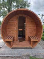 Nieuwe barrel sauna in 3 kleuren verkrijgbaar. Afmeting 3m!, Ophalen of Verzenden, Nieuw, Fins of Traditioneel, Complete sauna