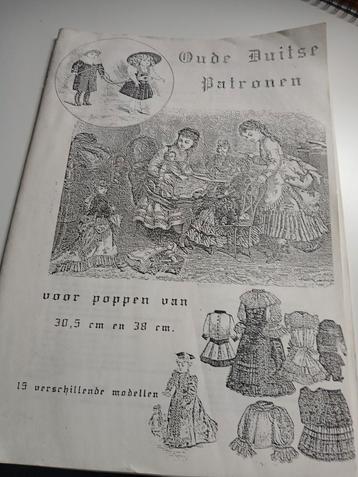 Oude Duitse Patronen - Poppenkleding beschikbaar voor biedingen
