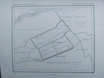 27 / Litho van J. Kuyper uit 1867 van Brandwijk ZH beschikbaar voor biedingen