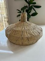 Grote hanglamp kap beige suède look. Dia 59cm Nieuwstaat!, Ophalen, Bohemian, Ibiza, Zo goed als nieuw, Metaal