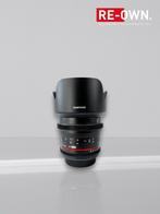 Samyang 50mm T1.5 AS UMC VDSLR Canon EF (topstaat+garantie, ., Samyang, Ophalen of Verzenden, Zo goed als nieuw