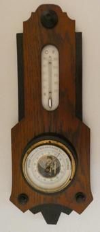 Vintage barometer met thermometer Art Deco [1702], Ophalen