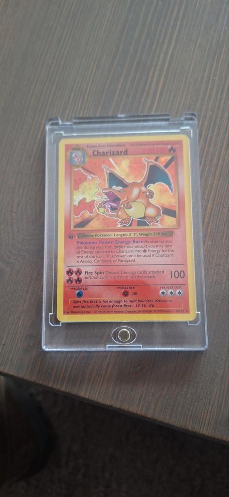 Charizard holo 1995 pokomon kaart, Hobby en Vrije tijd, Verzamelkaartspellen | Pokémon, Nieuw, Losse kaart, Ophalen of Verzenden