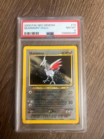 Skarmory Holo - Neo Genesis - PSA 8 beschikbaar voor biedingen