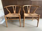 2 Carl Hansen Wishbone Chairs Hans J. Wegner (1970), Huis en Inrichting, Stoelen, Ophalen of Verzenden, Zo goed als nieuw