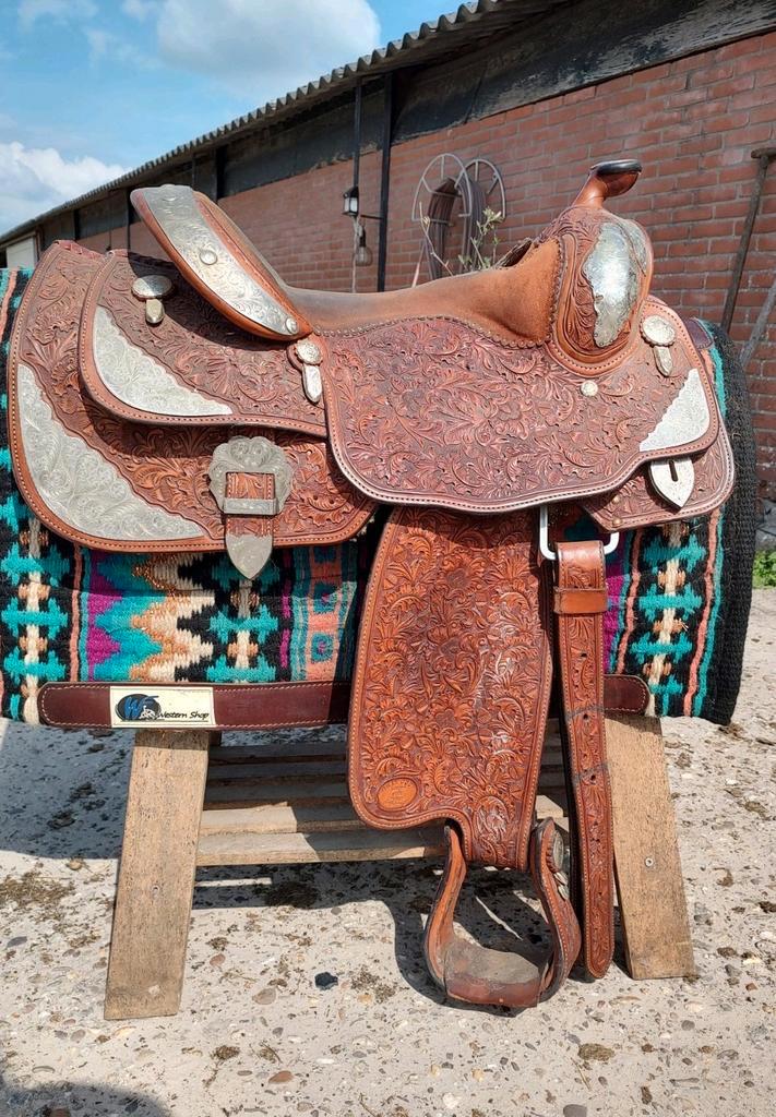 Prachtig Billy cook showzadel, Dieren en Toebehoren, Paarden en Pony's | Zadels, Zo goed als nieuw, Western, Ophalen of Verzenden